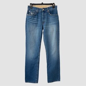 rag & bone Piper Low-Rise Straight Blue Jeans US25 ($255)